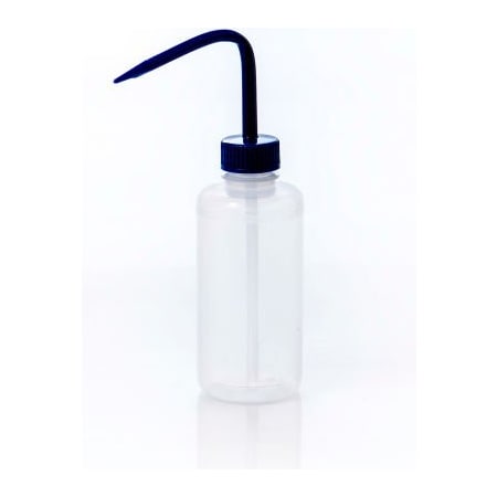 Bel-Art Bel-Art Narrow-Mouth 250ml 8oz Polyethylene Wash Bottles, Blue Polypropylene Cap, 28mm Closure 6Pk 116150250